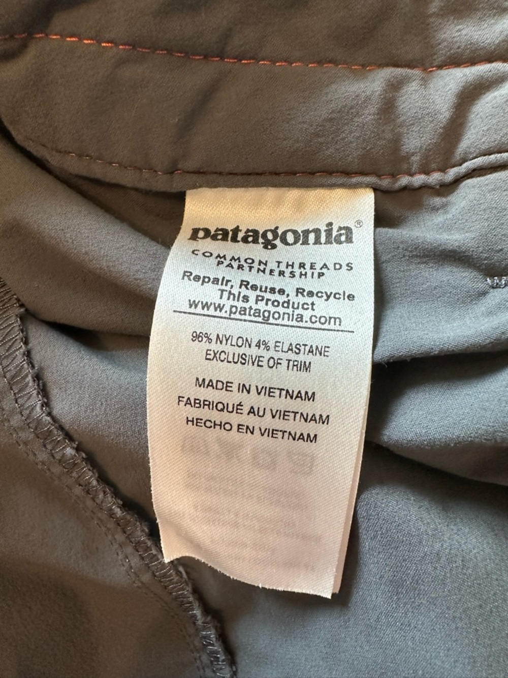 Men's Patagonia Quandry Dark Gray Performance Pants - Picture 6 of 7